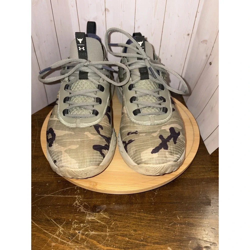 Under Armour Men's Olive Camo Athletic Sneakers
